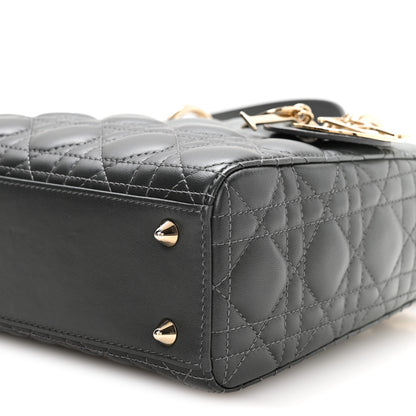 Christian Dior Lambskin Cannage Gradient Small My ABCDior Lady Dior Grey 10 of 10