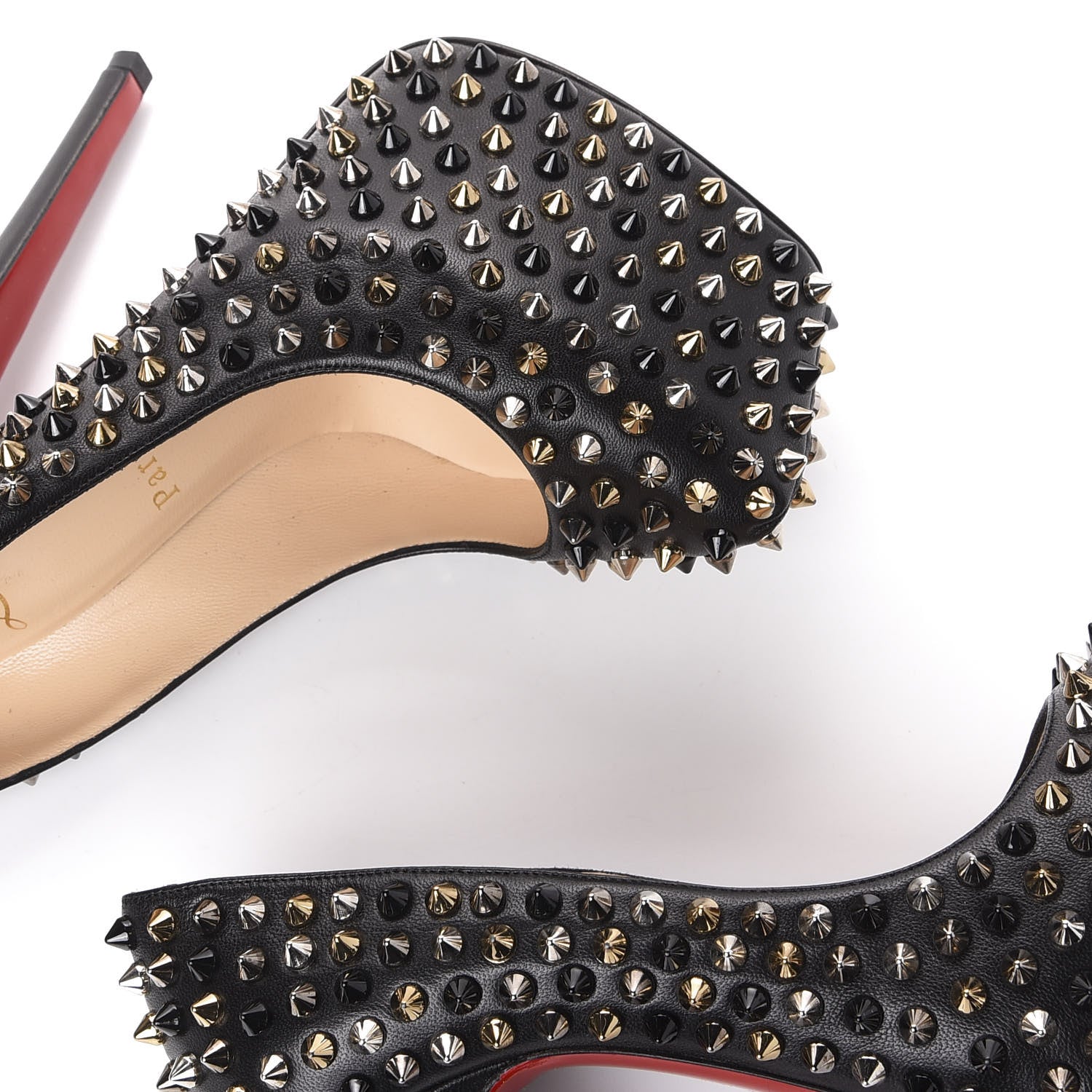 Christian Louboutin Nappa Daffodile Spikes 160 Pumps 36.5 Black 9 of 11