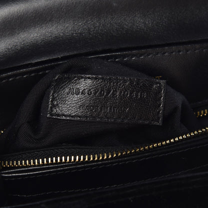 Saint Laurent Velvet Y Quilted Monogram Toy Loulou Chain Satchel French Black 8 of 16