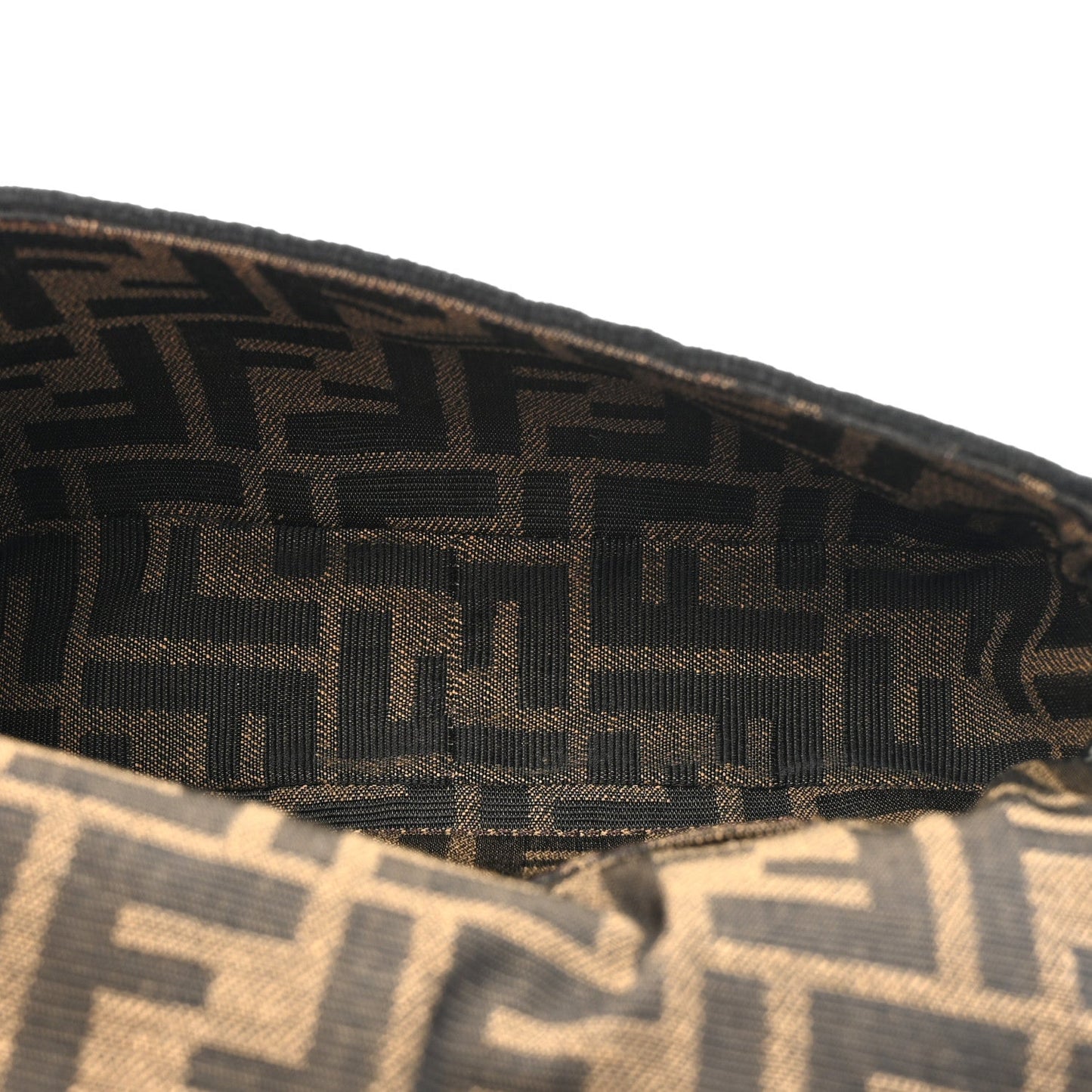 Fabric Jacquard FF 1974 Mini Baguette Tobacco Moro Black