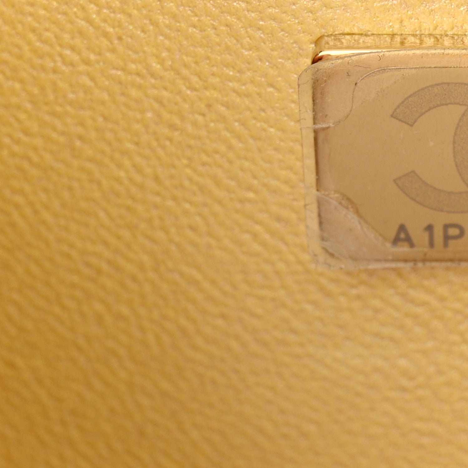 Chanel Iridescent Caviar Quilted Medium Double Flap Yellow 7 of 11
