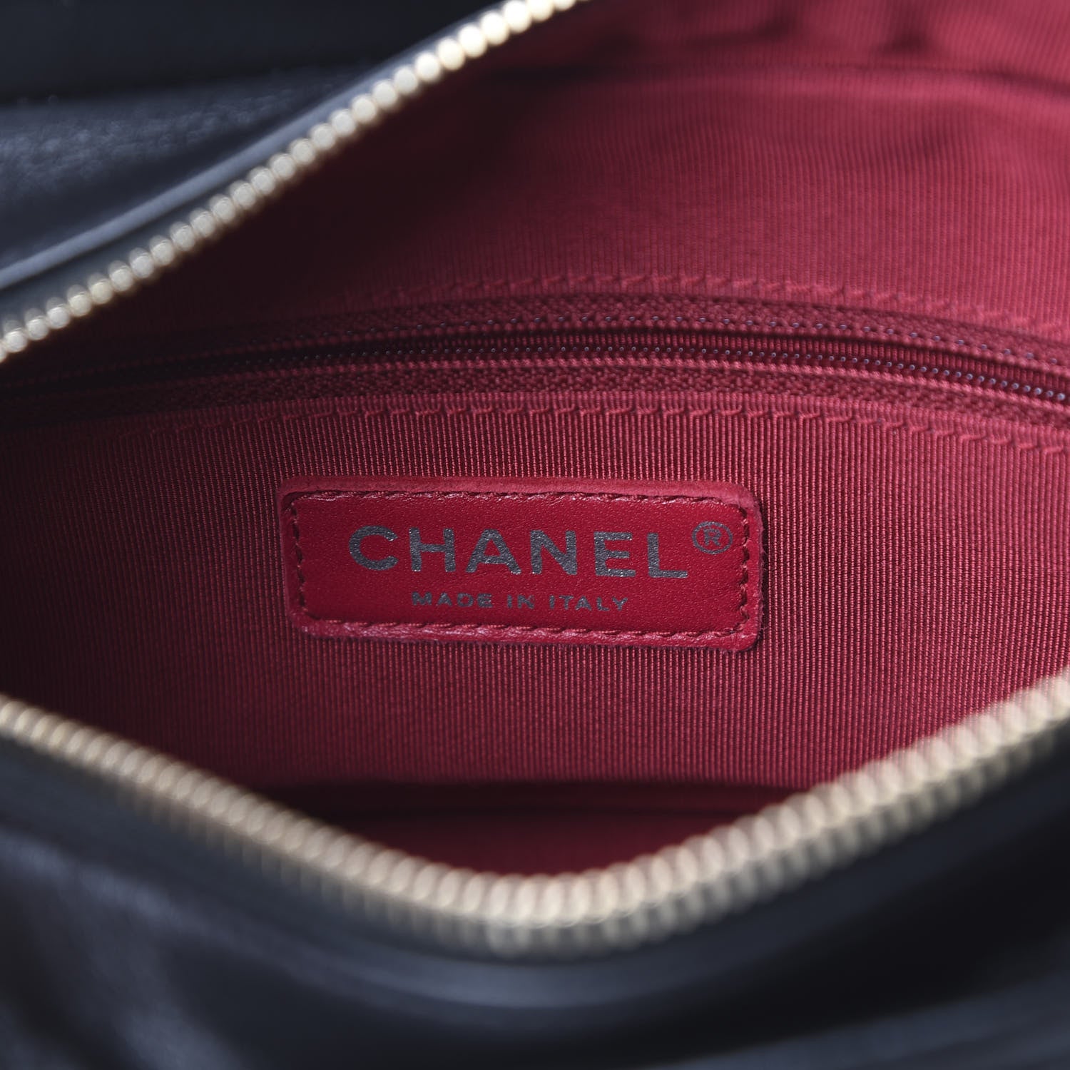 Chanel Aged Calfskin Chevron Quilted Small Gabrielle Hobo Black 5 of 9