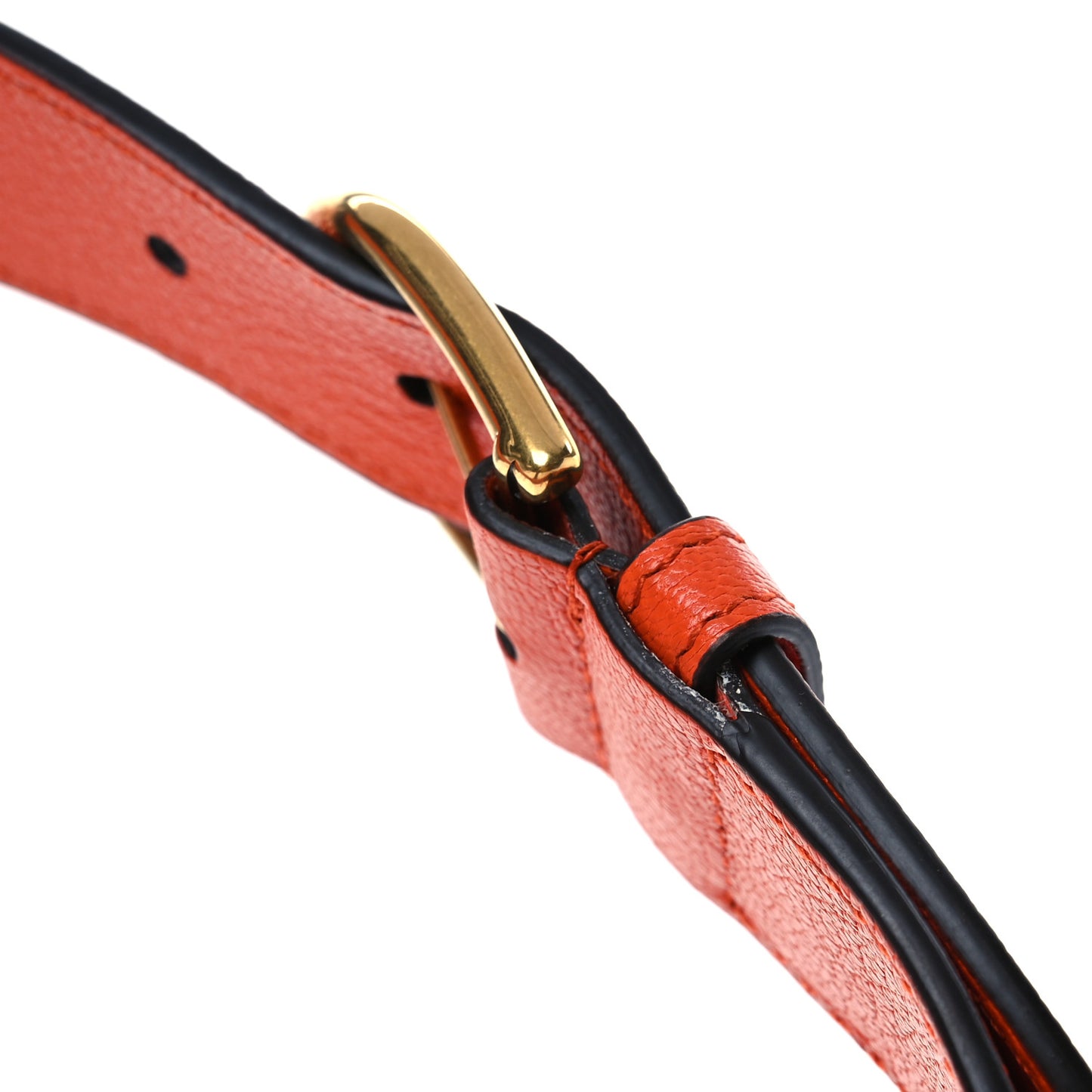 Goatskin Mini Aphrodite Shoulder Bag Orange