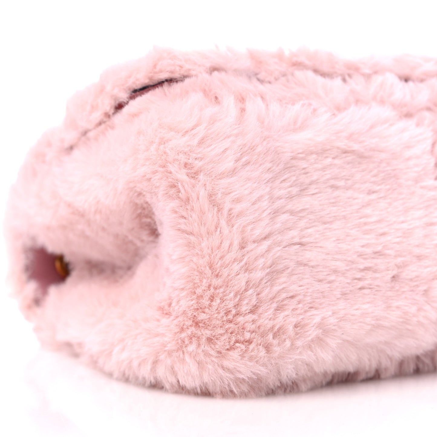 Faux Fur Quilted Virtus Shoulder Bag English Rose