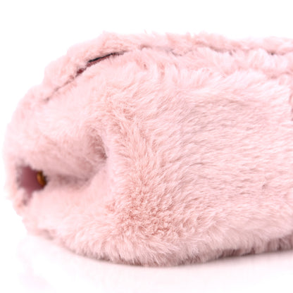 Versace Faux Fur Quilted Virtus Shoulder Bag English Rose 8 of 9