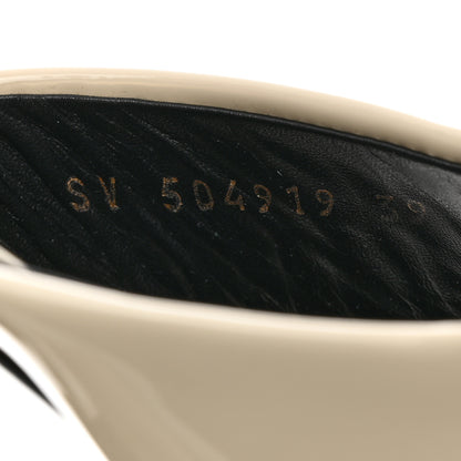 Saint Laurent Patent Calfskin LouLou Mules 39 Neutro 7 of 11