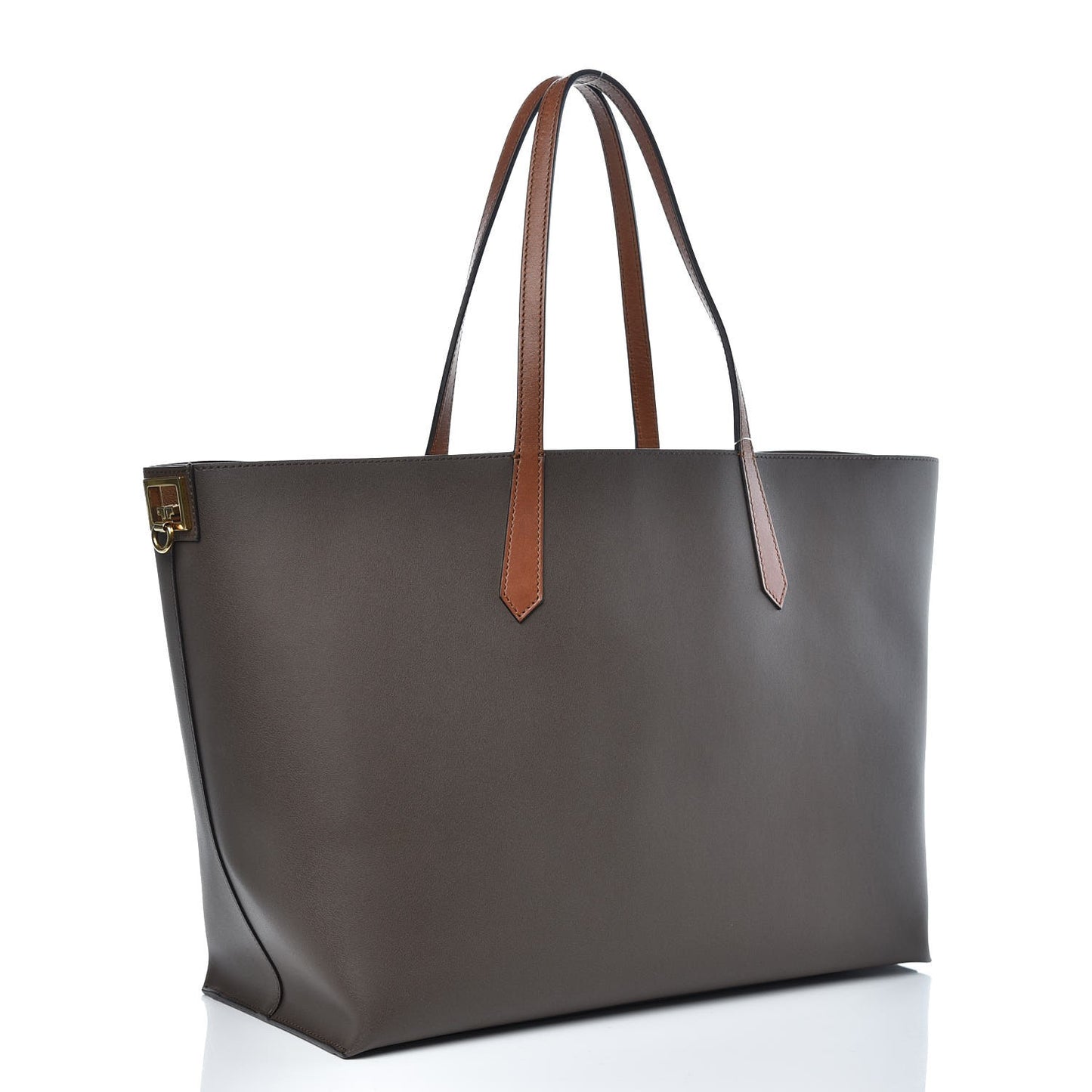Calfskin Medium GV Shopper Tote Grey