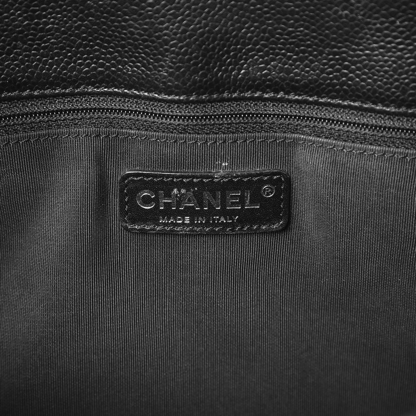 Caviar Quilted Grand Shopping Tote GST Black