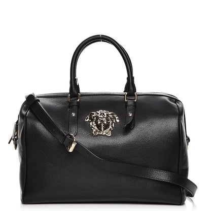 Versace Calfskin Palazzo Duffle Bag Nero Black 1 of 10
