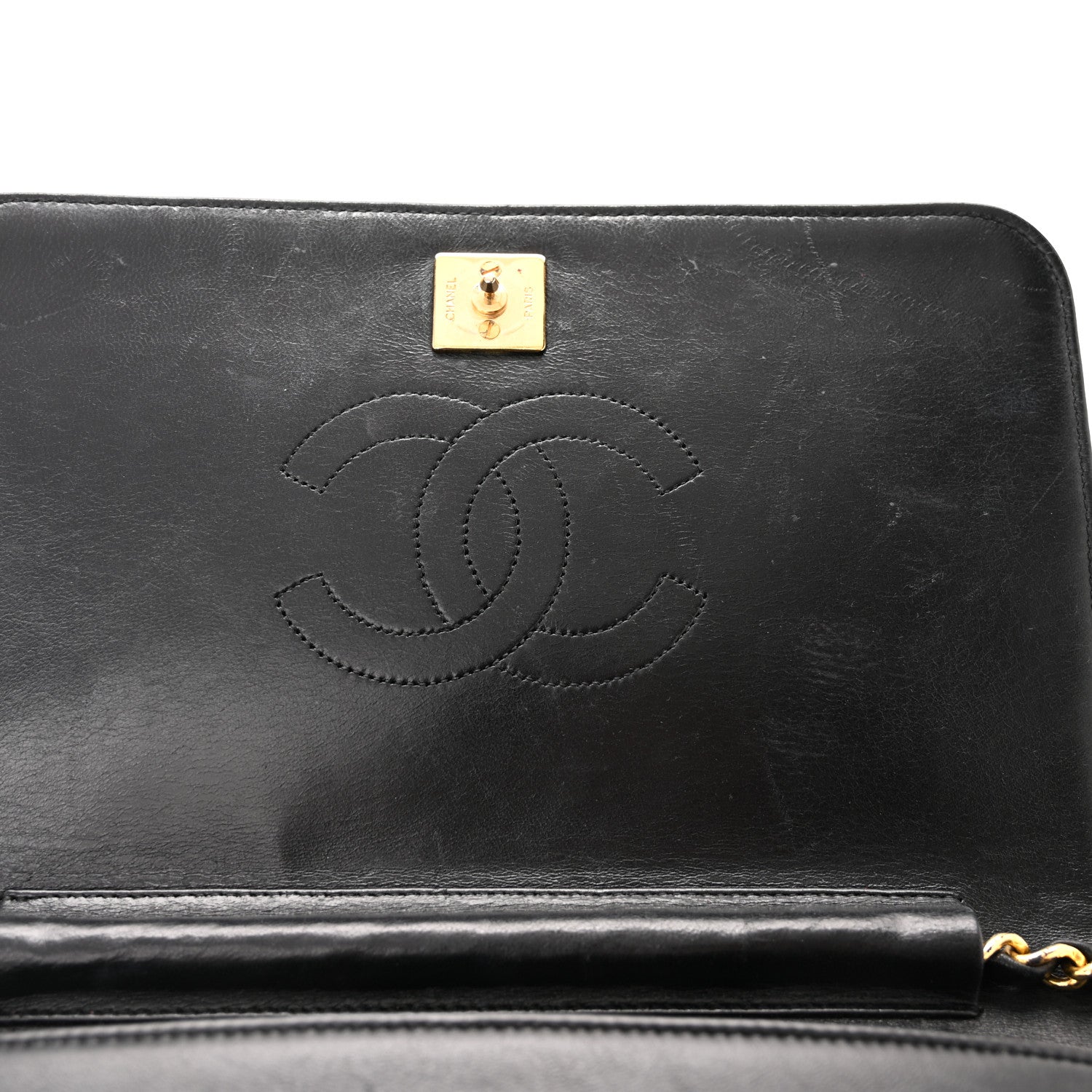 Chanel Lambskin Quilted Small Single Flap Black 10 of 11