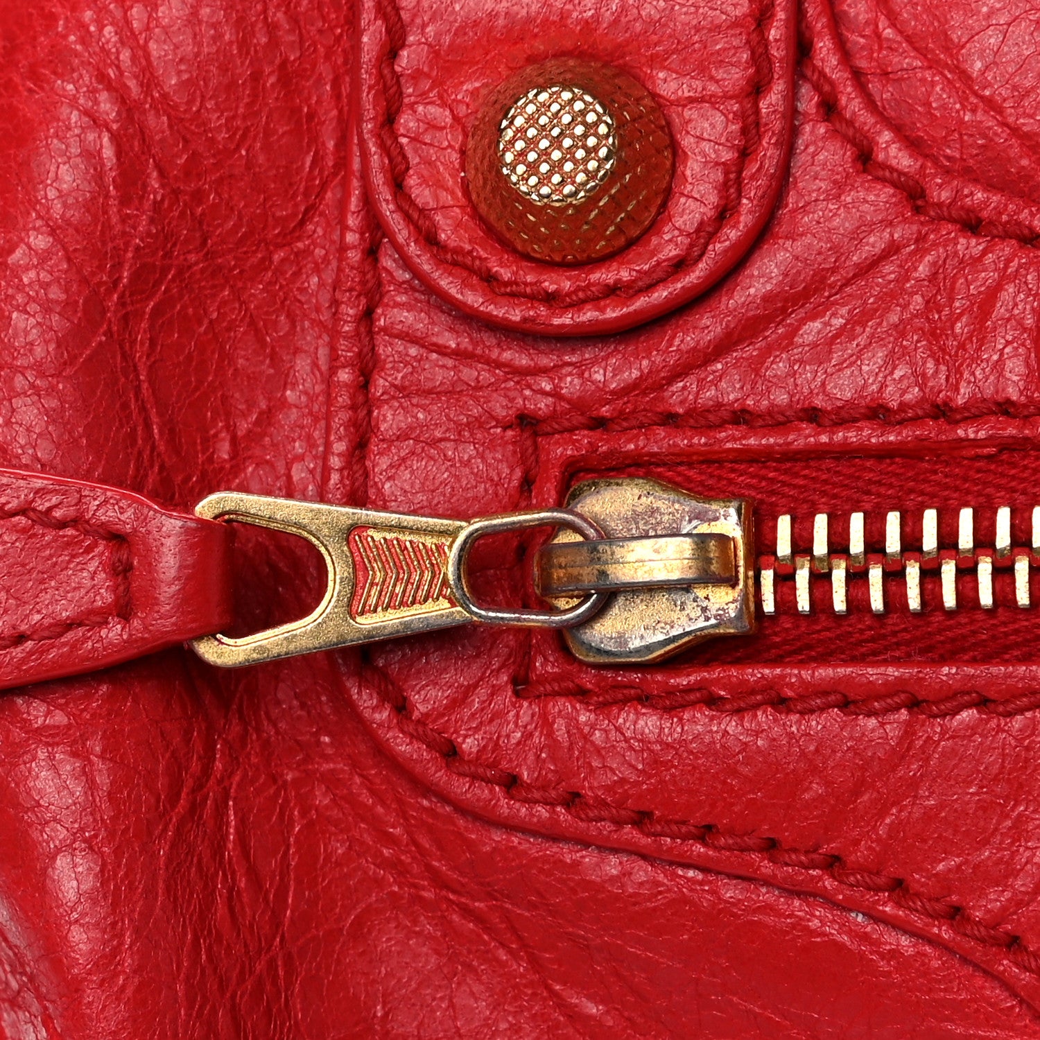 Balenciaga Agneau Giant 12 Gold Hardware City Rouge Cardinal 10 of 23