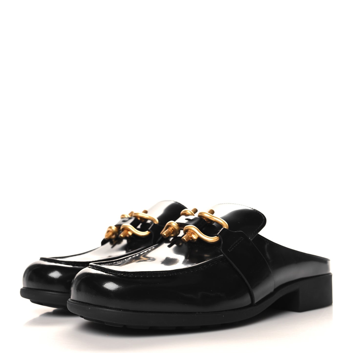 Soft Vinyl Calfskin Monsieur Loafers  40 Black