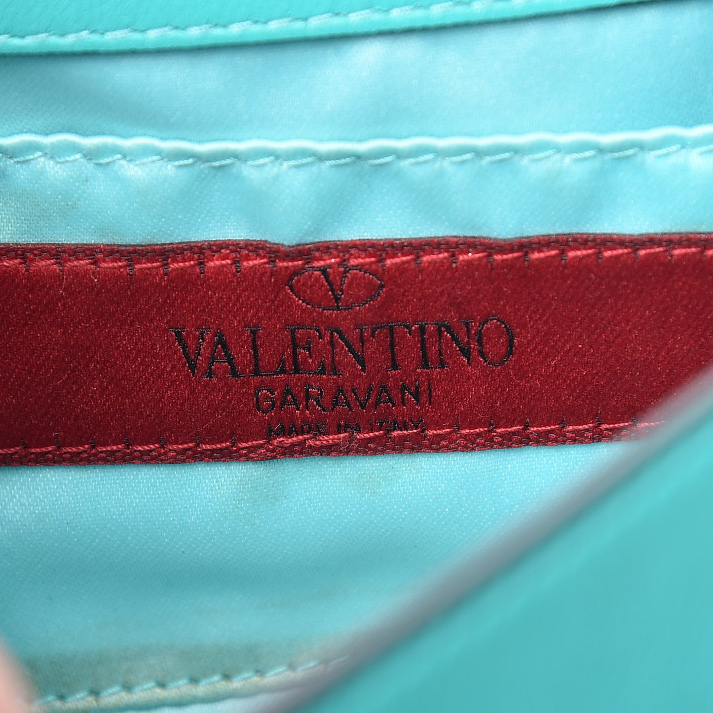 Vitello Small Rockstud Chain Flap Crossbody Bag Opaline Green