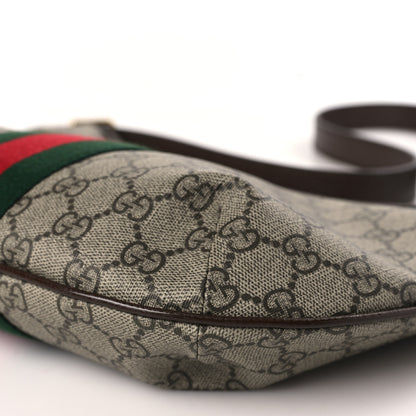 Gucci GG Supreme Monogram Web Small Ophidia Half Moon Hobo Brown 10 of 10