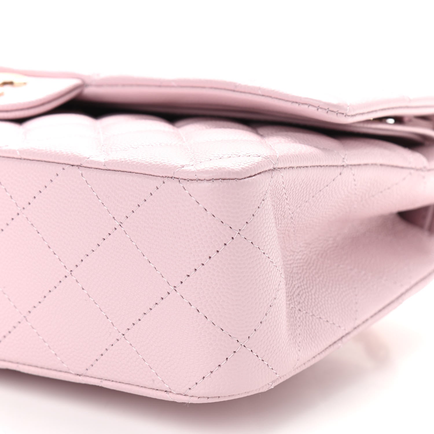 Chanel Caviar Quilted Medium Double Flap Light Pink 10 of 12