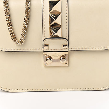 Valentino Garavani Vitello Small Glam Lock Rockstud Flap White 9 of 9