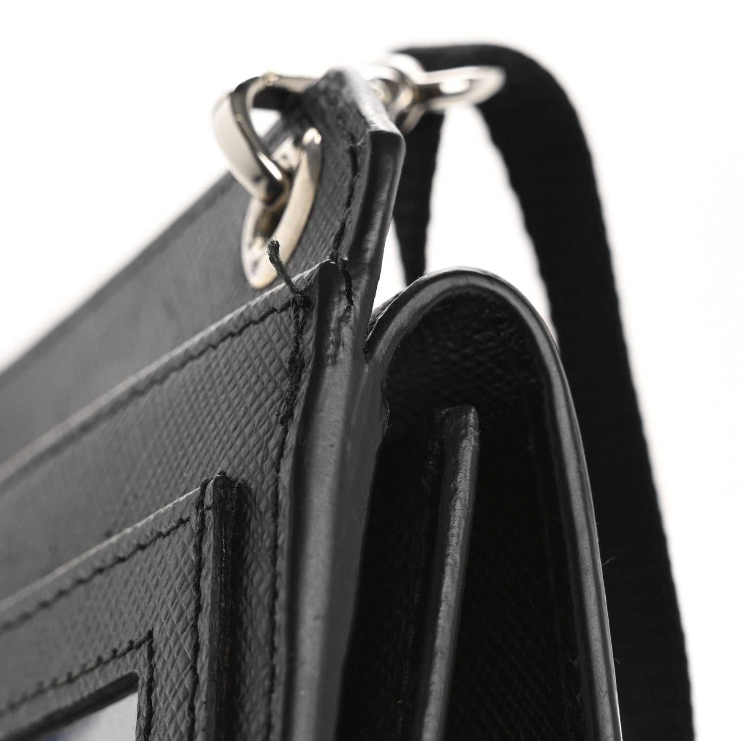 Prada Saffiano Racing Logo Patch Mini Bag Black 17 of 17