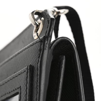 Prada Saffiano Racing Logo Patch Mini Bag Black 17 of 17