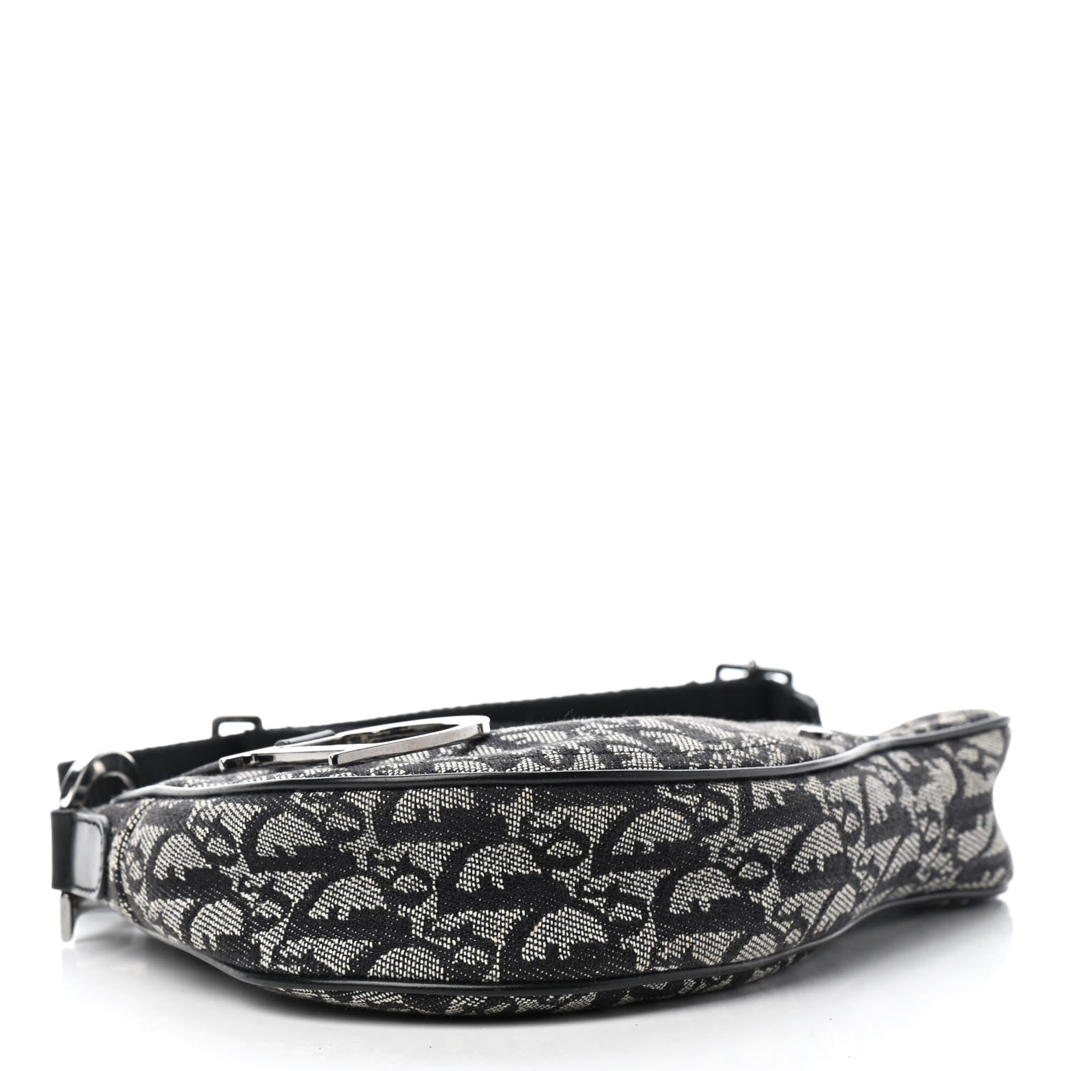Christian Dior Monogram Saddle Pochette Black 3 of 7