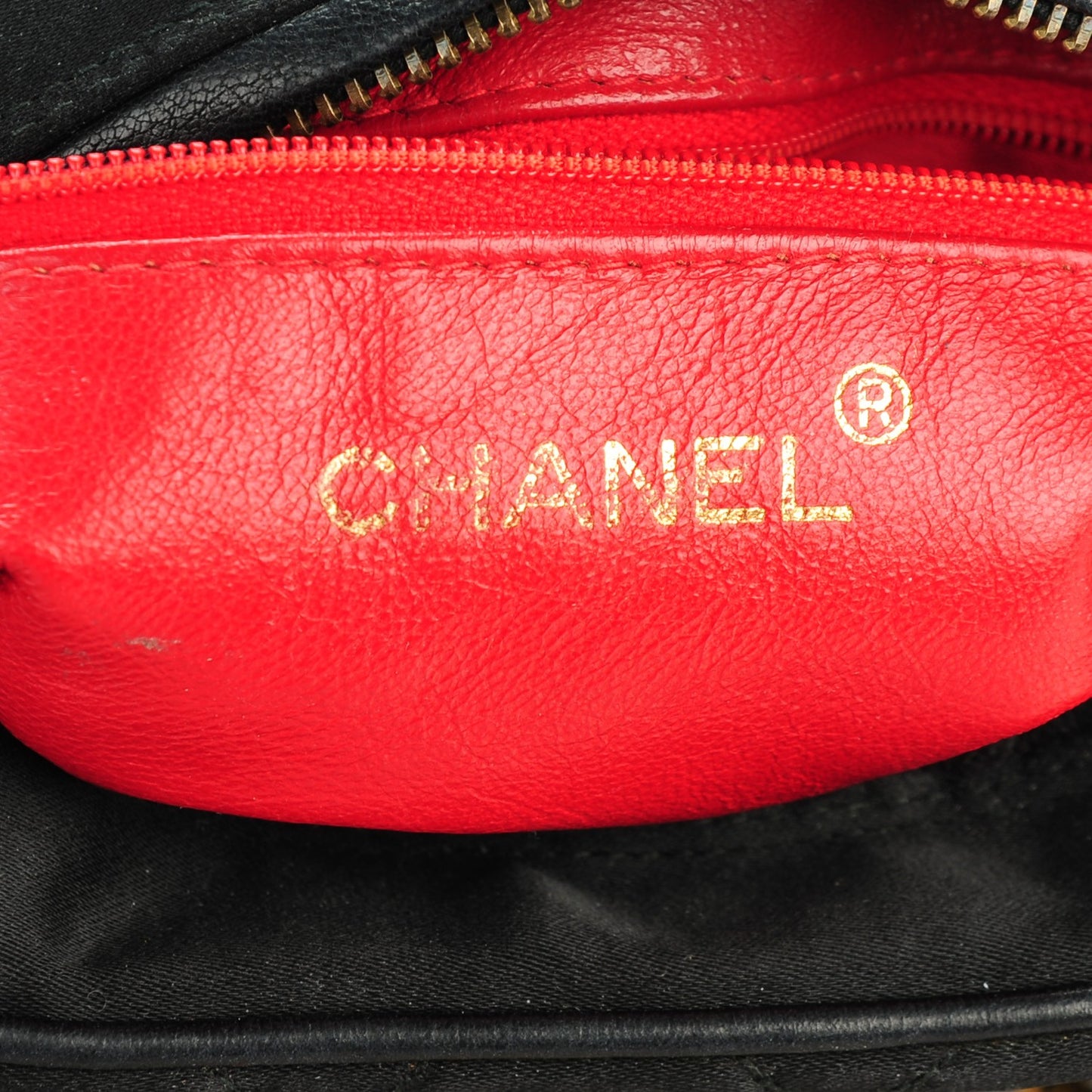 Quilted Satin Camera Bag Black