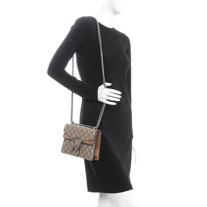 Gucci GG Supreme Monogram Mini Dionysus Shoulder Bag Taupe 3 of 8