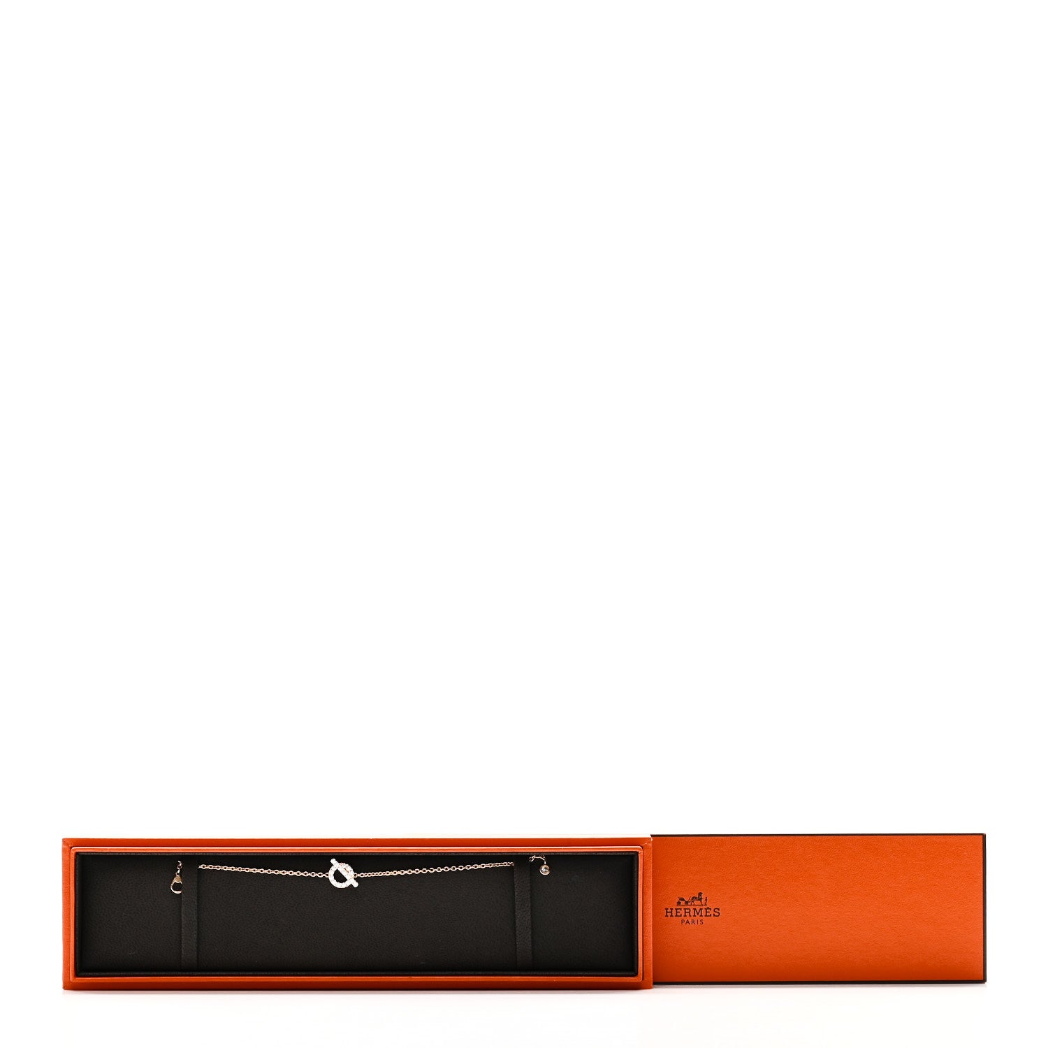 Hermes 18K Rose Gold Diamond Finesse Bracelet SH 4 of 4