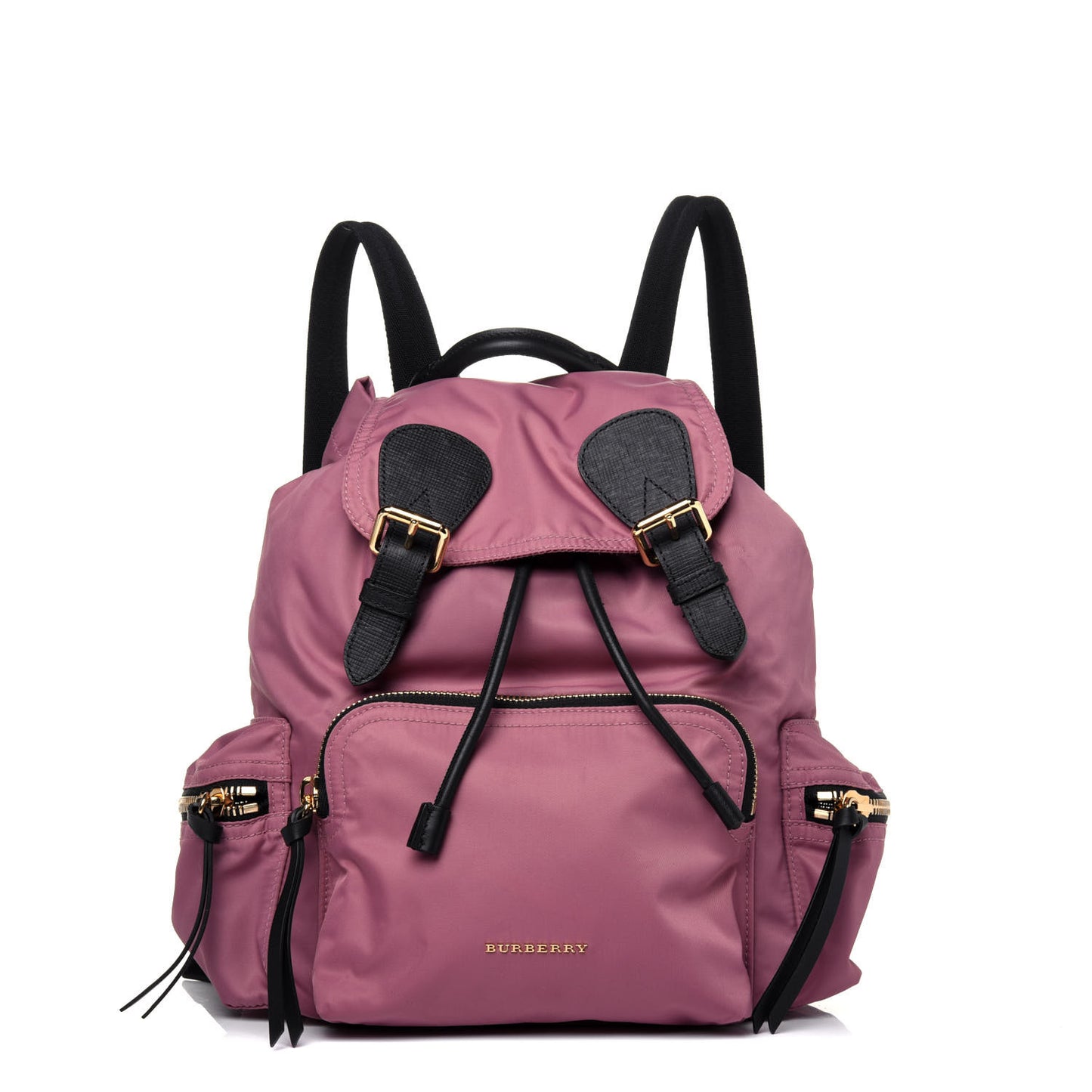 Nylon Medium Rucksack Backpack Mauve Pink