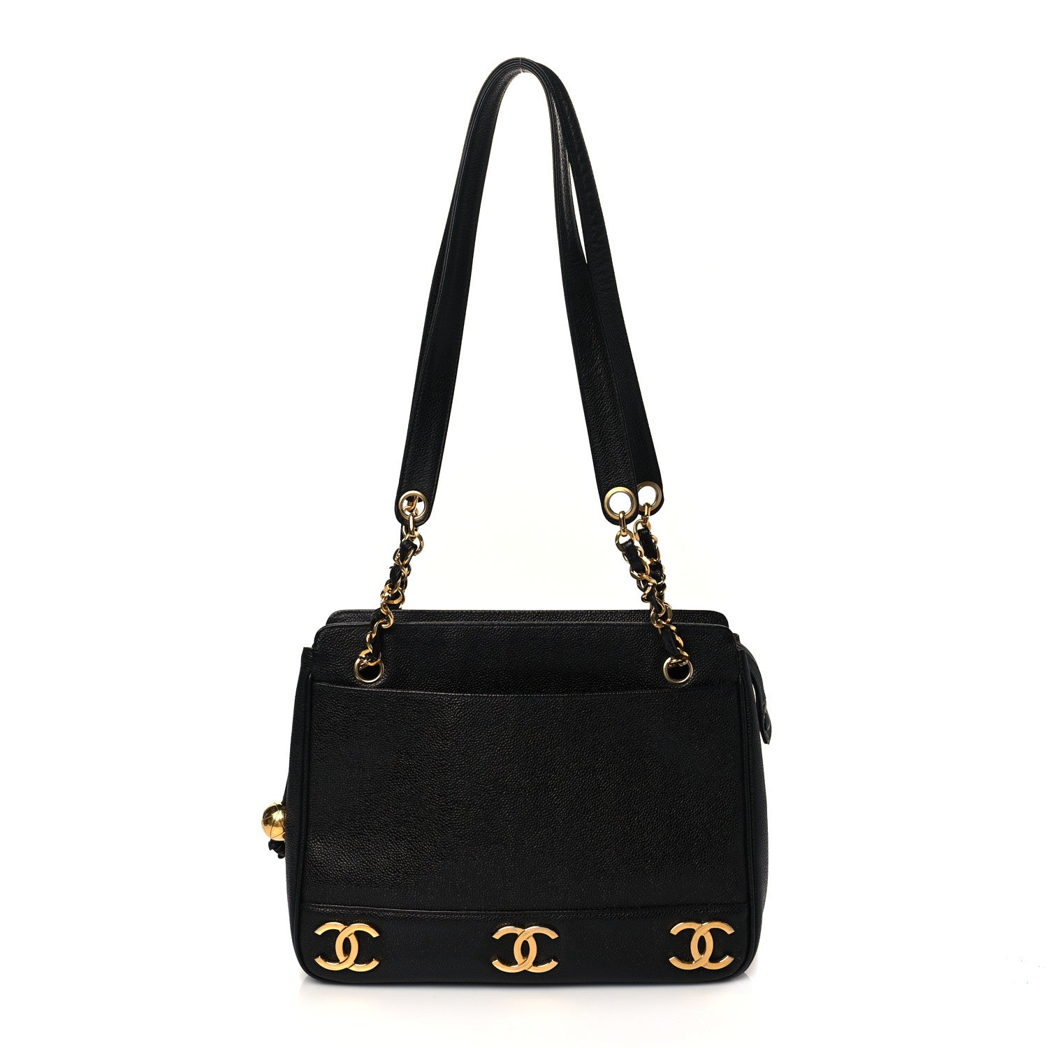 Chanel Caviar CC Shoulder Bag Black 1 of 10