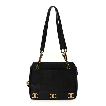 Chanel Caviar CC Shoulder Bag Black 1 of 10
