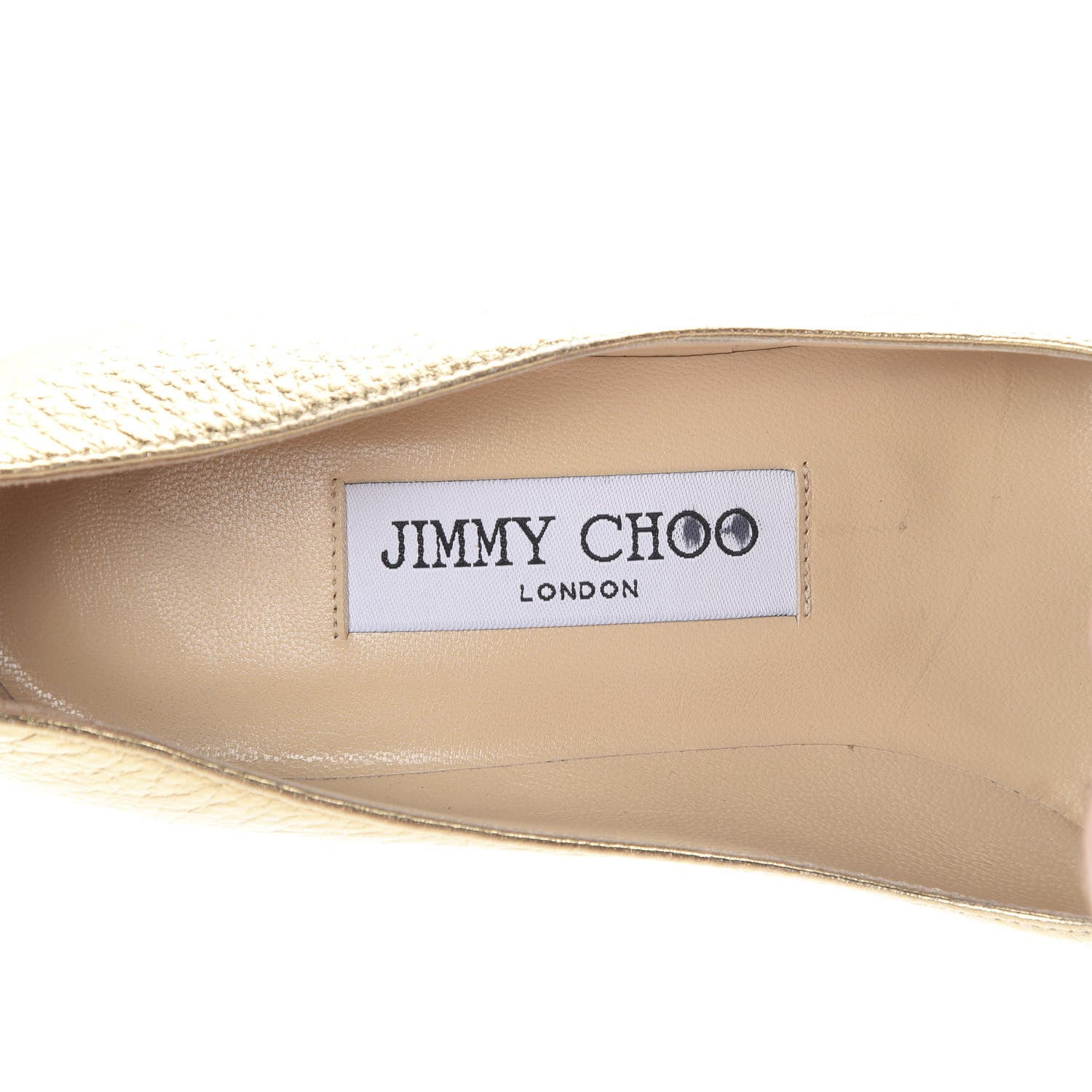 Jimmy Choo Metallic Calfskin Tassel Tami 100 Pumps 35.5 Gold 7 of 14