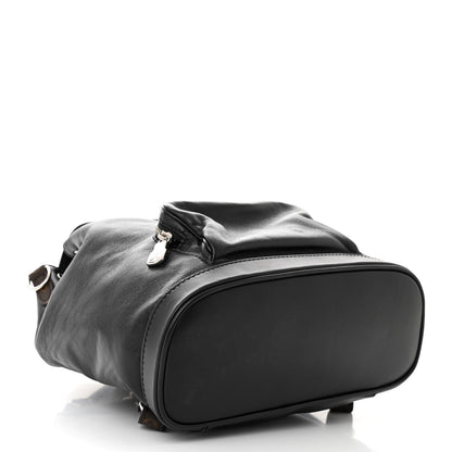 Louis Vuitton Lambskin Monogram Montsouris Vibe PM Black 4 of 10