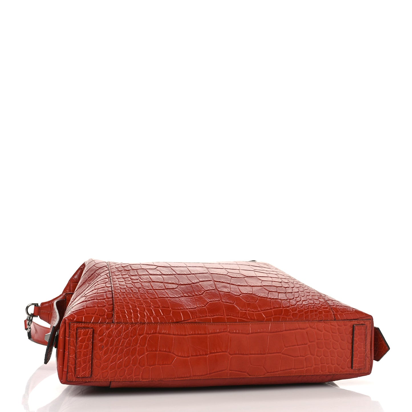 Calfskin Crocodile Embossed Medium Soft Antigona Paprika