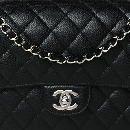 Chanel Caviar Quilted Medium Double Flap Black 8 of 10