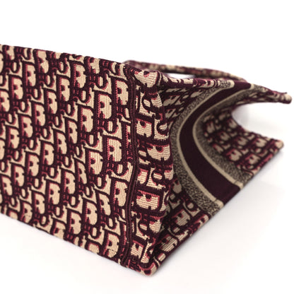 Christian Dior Oblique Medium Book Tote Burgundy Multicolor 10 of 10