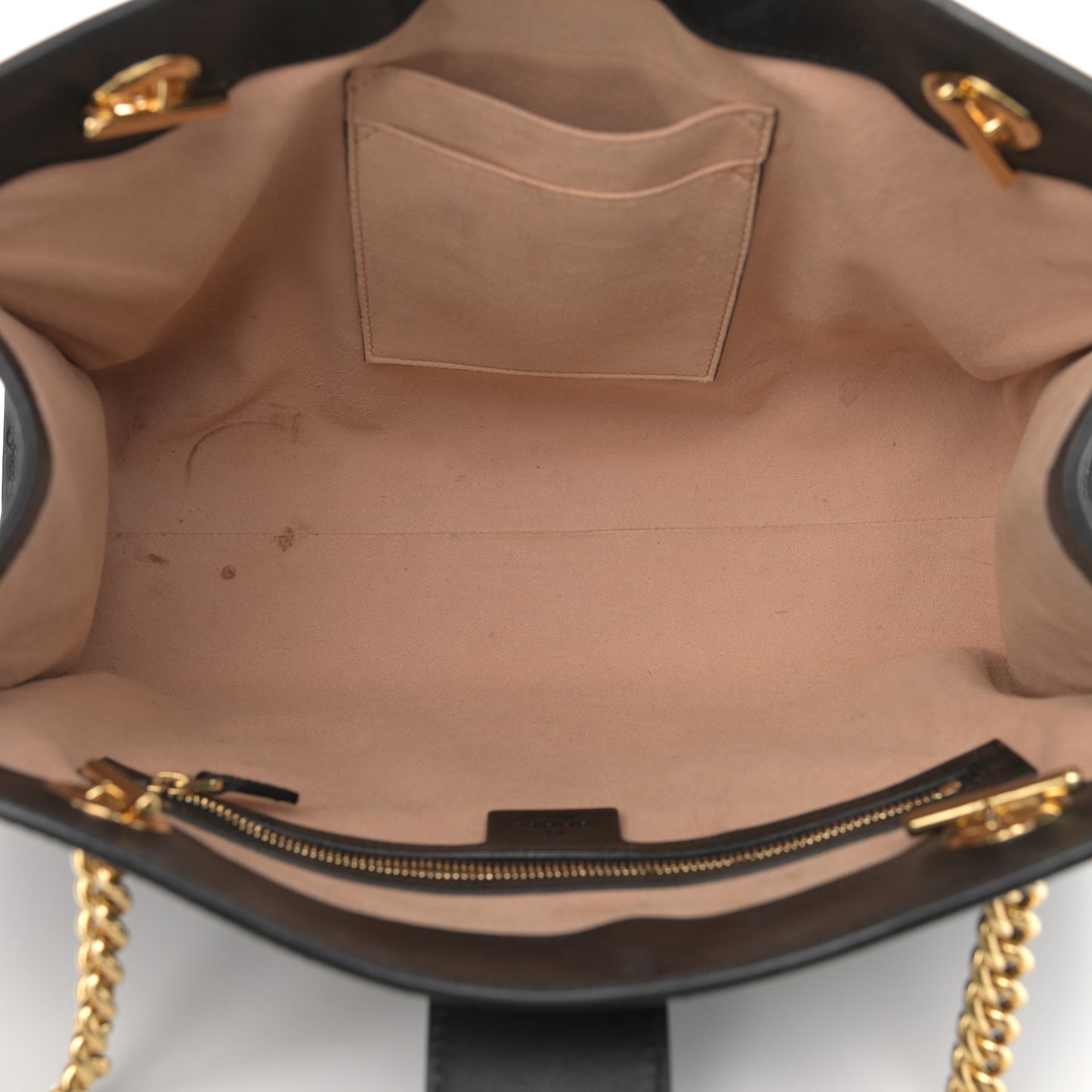 Guccissima Medium Padlock Tote Black