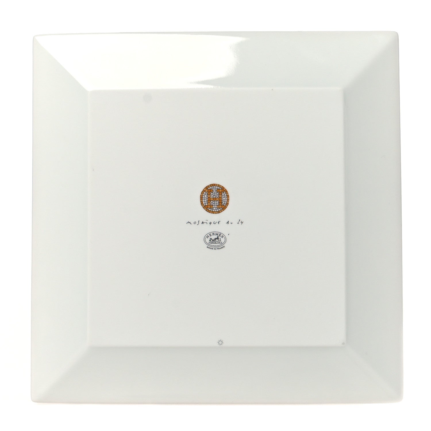 Hermes Porcelain Mosaique au 24 Square Plate 2 of 5