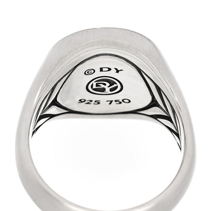 David Yurman Sterling Silver 18K Yellow Gold Petrvs Scarab Signet Ring 70 13 4 of 4