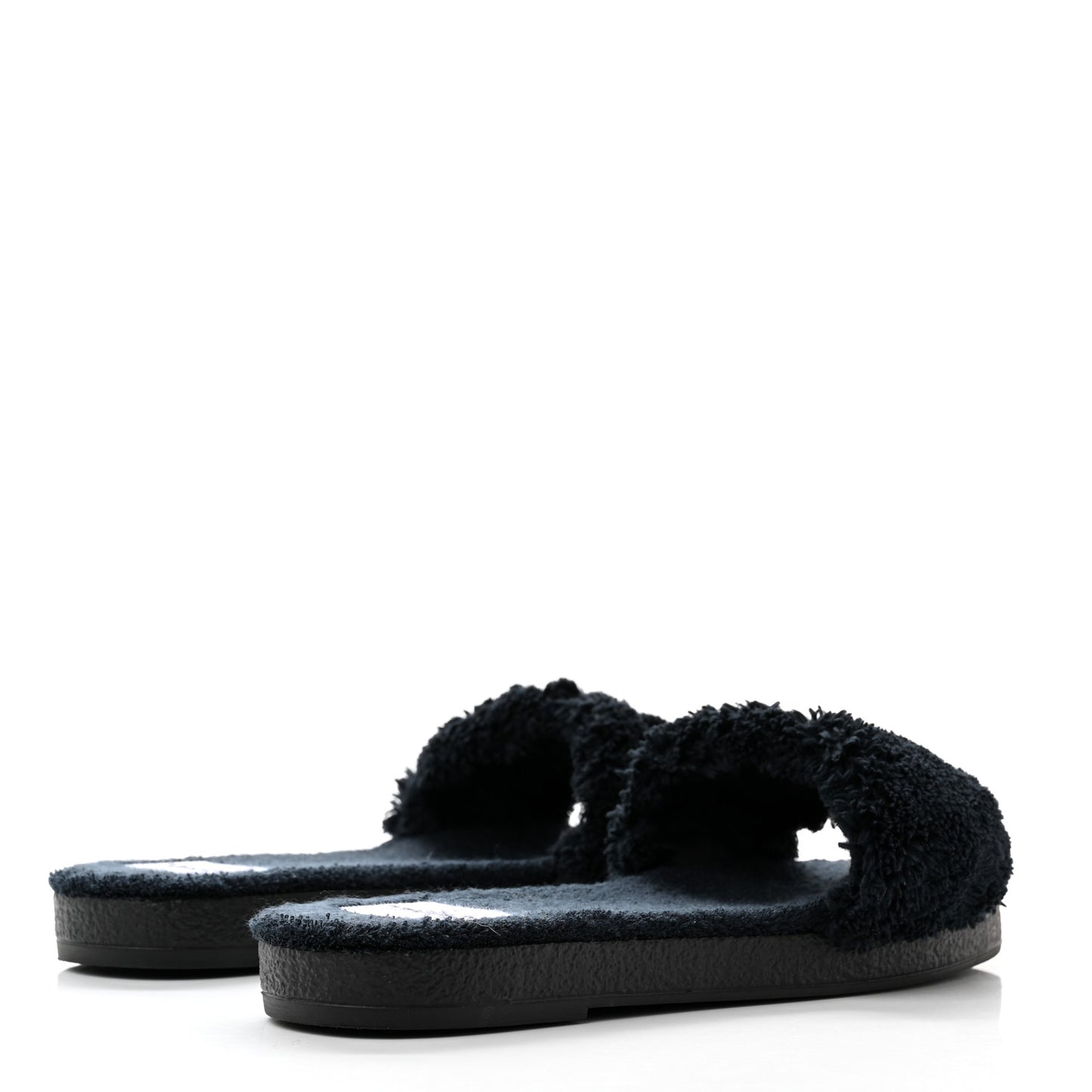 Terry CC Flat Mules Sandals 38 Black