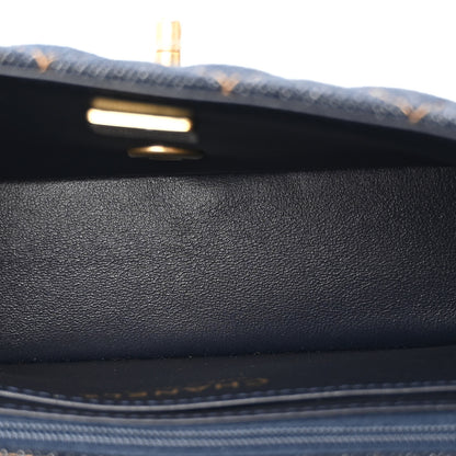 Chanel Denim Quilted Mini Rectangular Flap Dark Blue 5 of 11