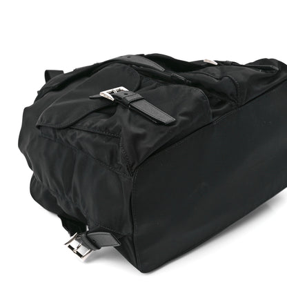 Prada Tessuto Nylon Saffiano Medium Backpack Black 10 of 11