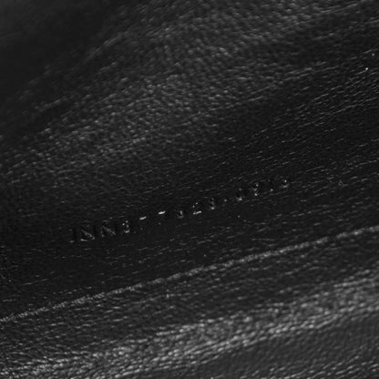 Saint Laurent Grain De Poudre Matelasse Chevron Monogram Chain Wallet Black 8 of 8
