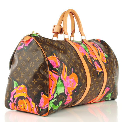 Louis Vuitton Monogram Roses Keepall 50 3 of 8