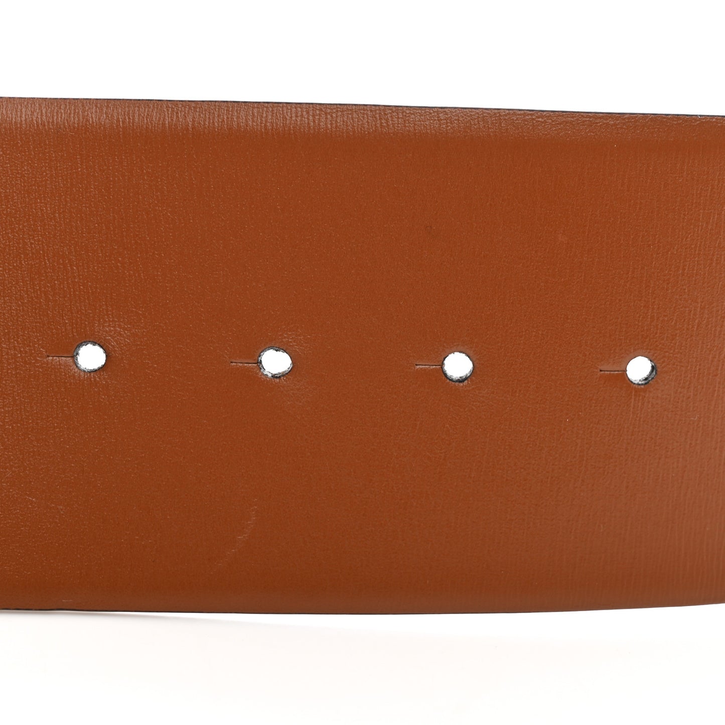 Glossy Calfskin VLogo Reversible 70mm Belt 95 38 Saddle Brown Black