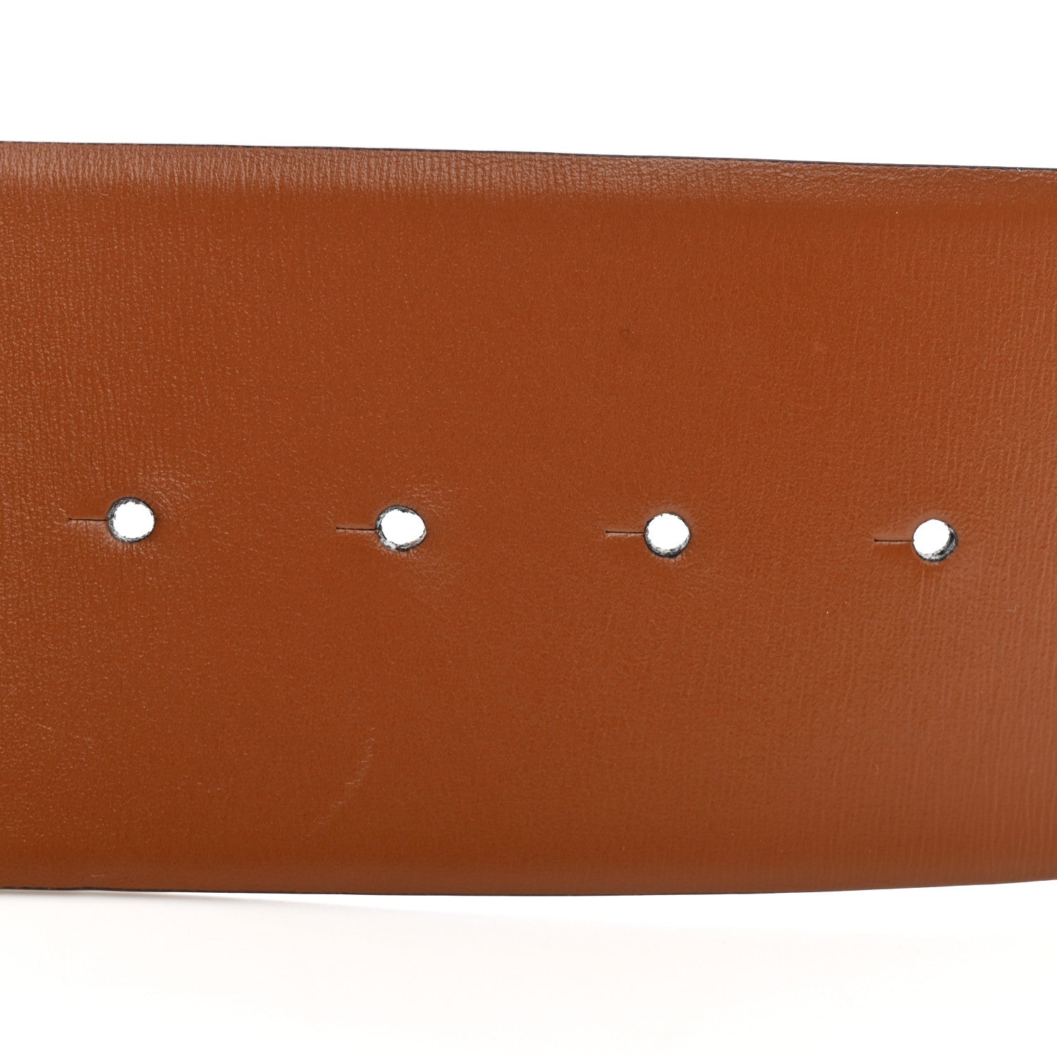 Valentino Garavani Glossy Calfskin VLogo Reversible 70mm Belt 95 38 Saddle Brown Black 5 of 6