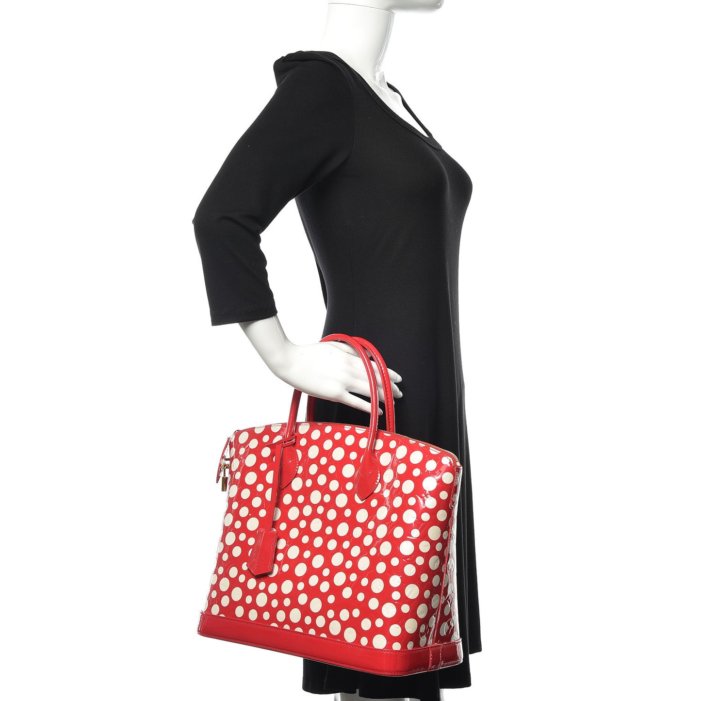 Vernis Kusama Infinity Dots Lockit MM Red