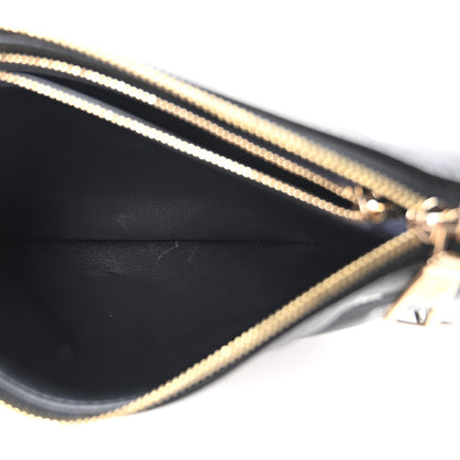 Louis Vuitton Lambskin Swarovski Crystal Embossed Monogram Coussin BB Black 5 of 9
