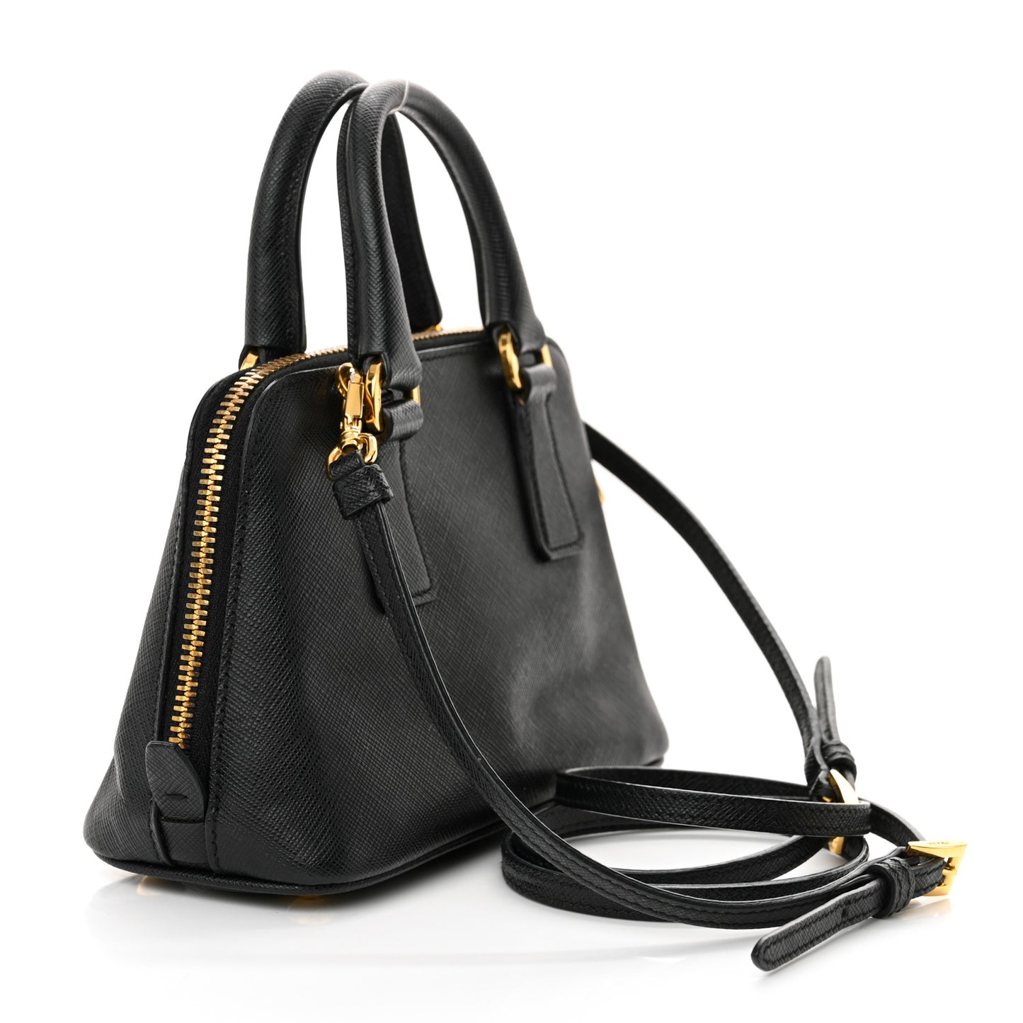 Saffiano Lux Mini Promenade Tote Black
