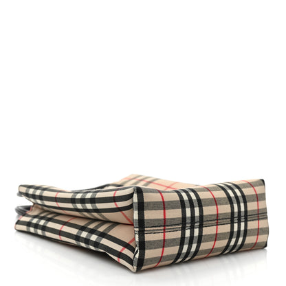 Burberry Canvas Check Small Tote Black 3 of 8