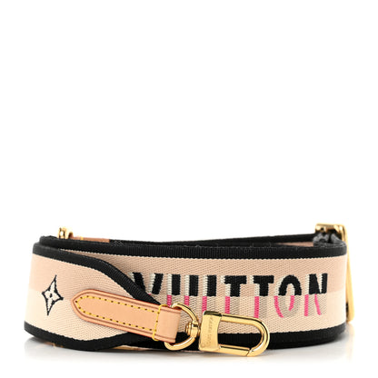 Louis Vuitton Jacquard Speedy Bandouliere 20 Shoulder Strap Black 1 of 3