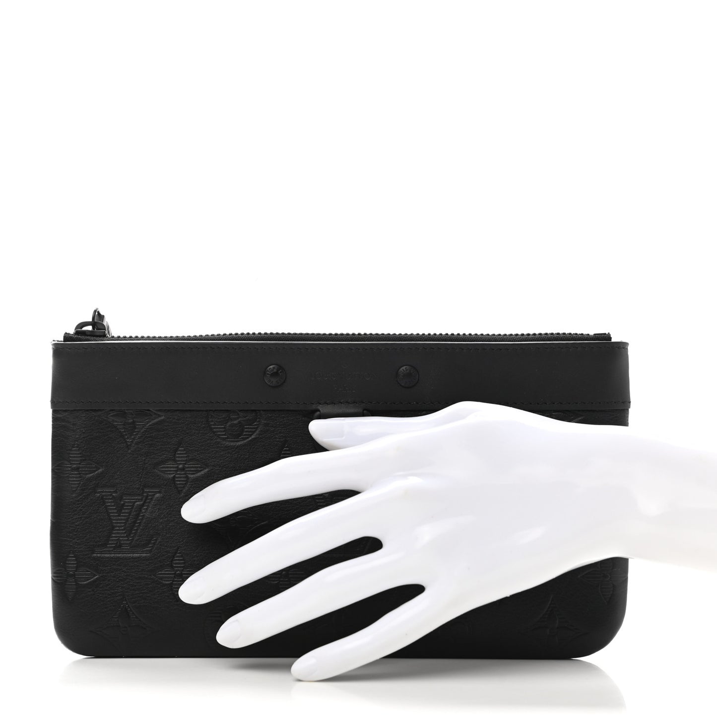 Calfskin Monogram Shadow Discovery Pochette PM Black
